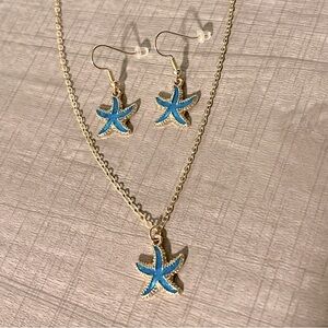 Starfish jewelry set